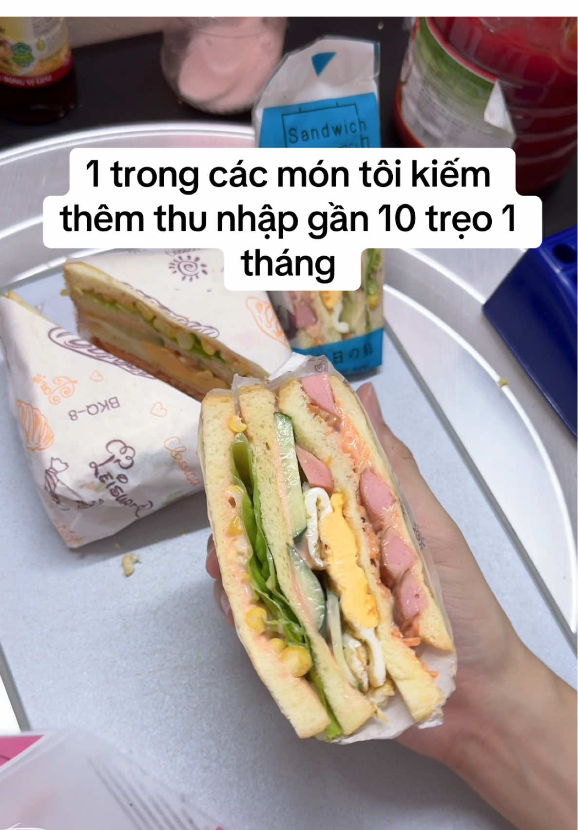 Bạn nào muốn biết thêm coment Sandwich e chia sẻ miễn phí ạ #sandwich #comnam #kimpap 