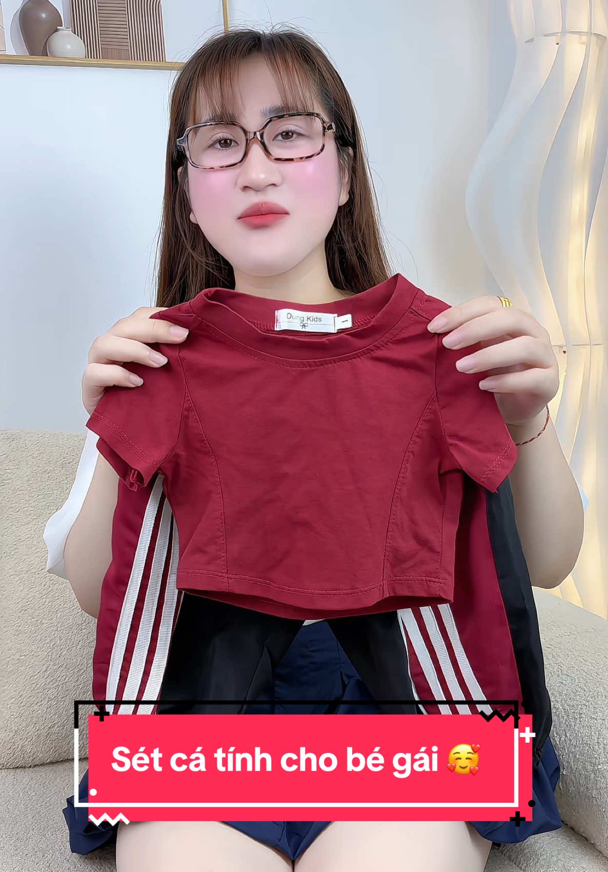 Sét cá tính cho bé 🥰#thoitrangtreem #thoitrangchobe #quanaotreem #setbegai #setcatinhbegai 