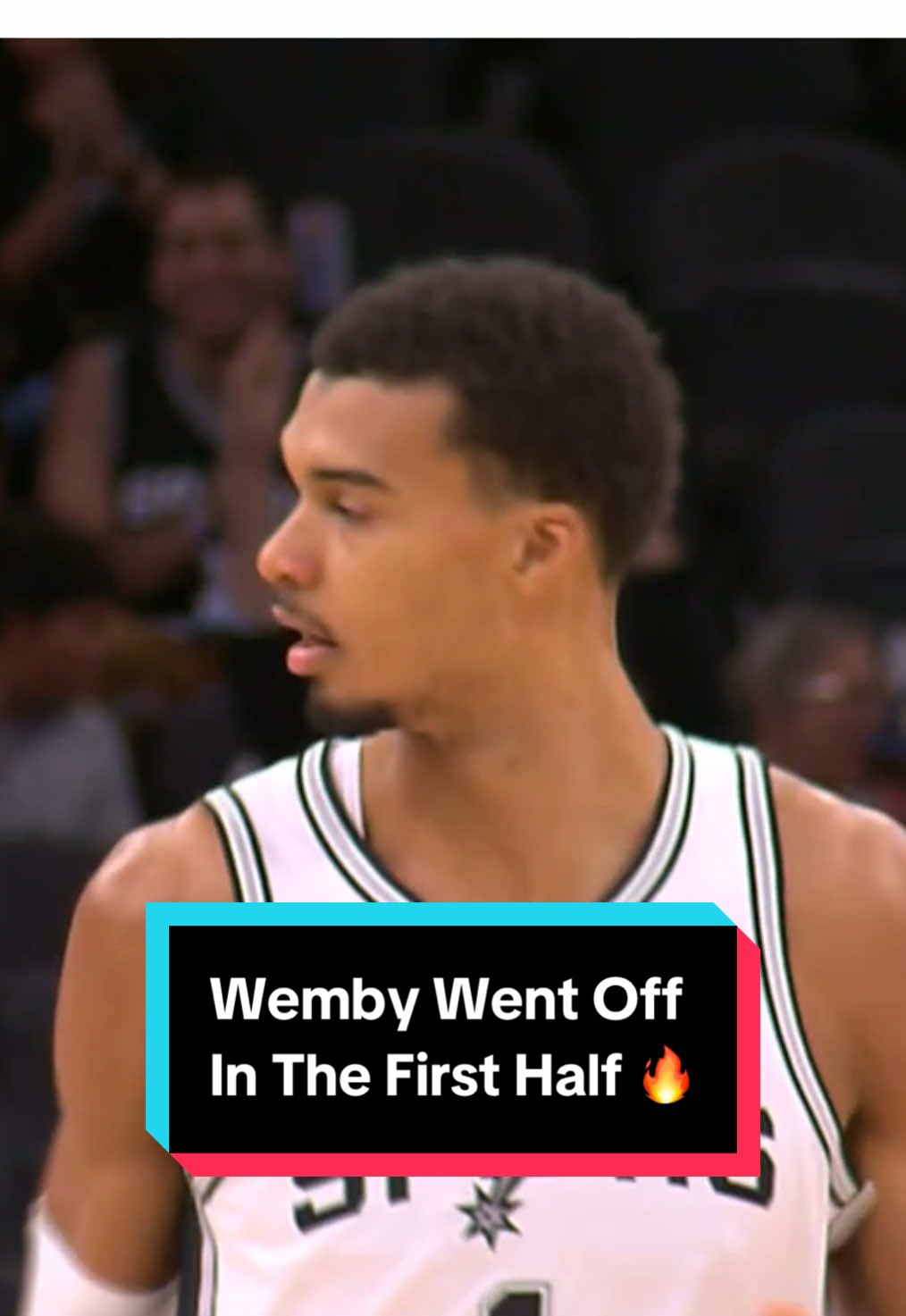 Wemby dominated the first half 🔥 #NBA #Basketball #Spurs #Wemby 