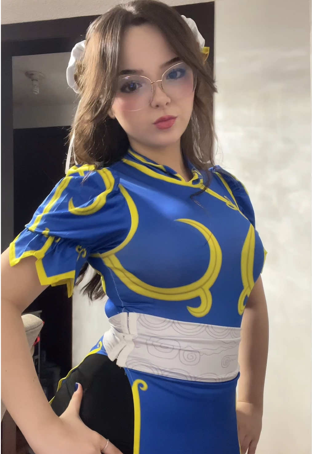 ella es chunli 💜 #chunli #streetfighter #cosplay #halloween 