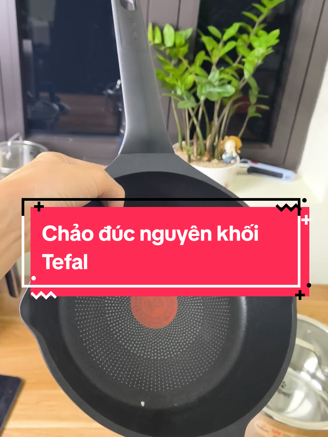 Chảo đúc nguyên khối Tefal. Chảo chống dính Titanium siêu bền. Đun được bếp từ. #tefal #dobep #xuhuong #chao #chaochongdinh 