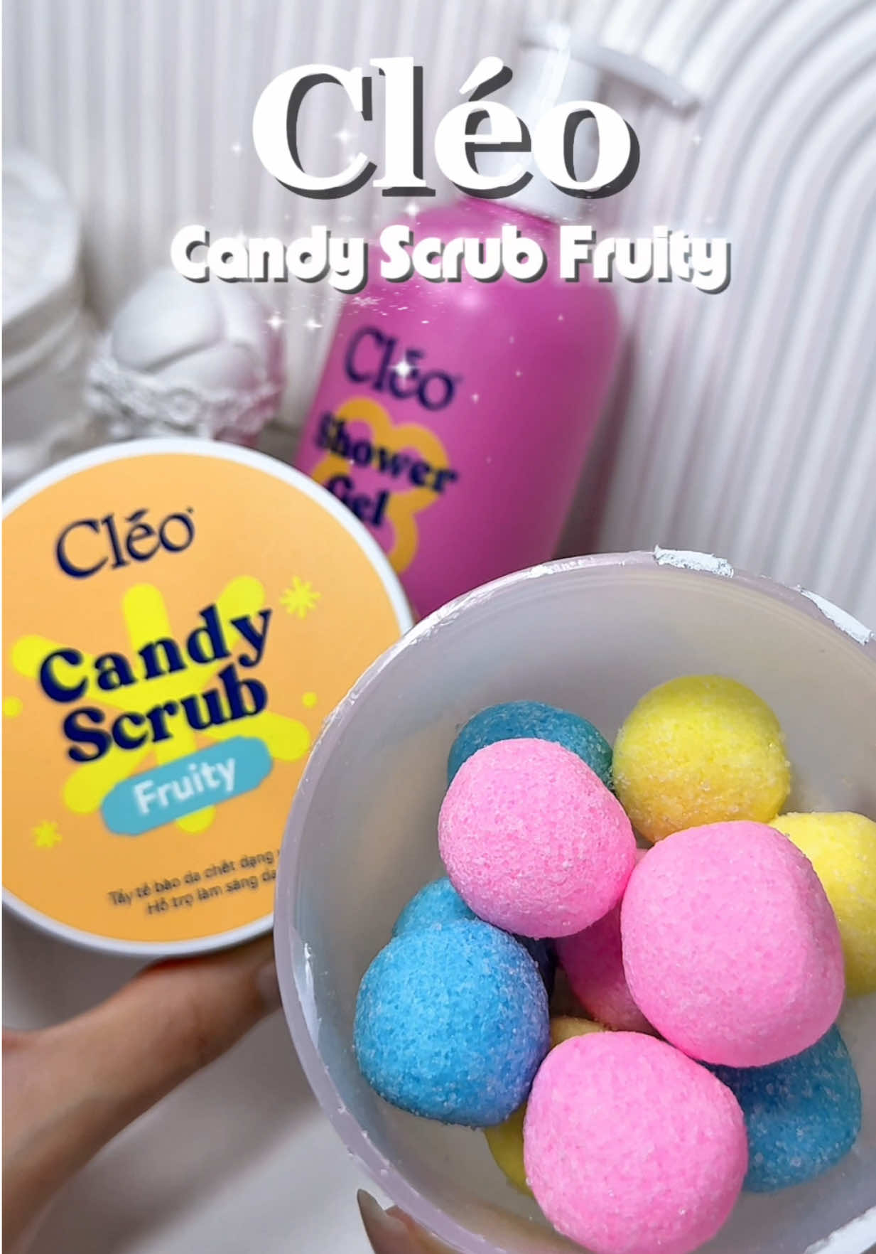 Tẩy TBC có cần thơm và cuốn vậy không🥹 tưởng 🍭 cơ đấyyy🤷🏼‍♀️  Phần 449: Candy Scrub Cléo 🍬🍬#cleo #taydachet #taytebaochet #chamsocda #bebach  