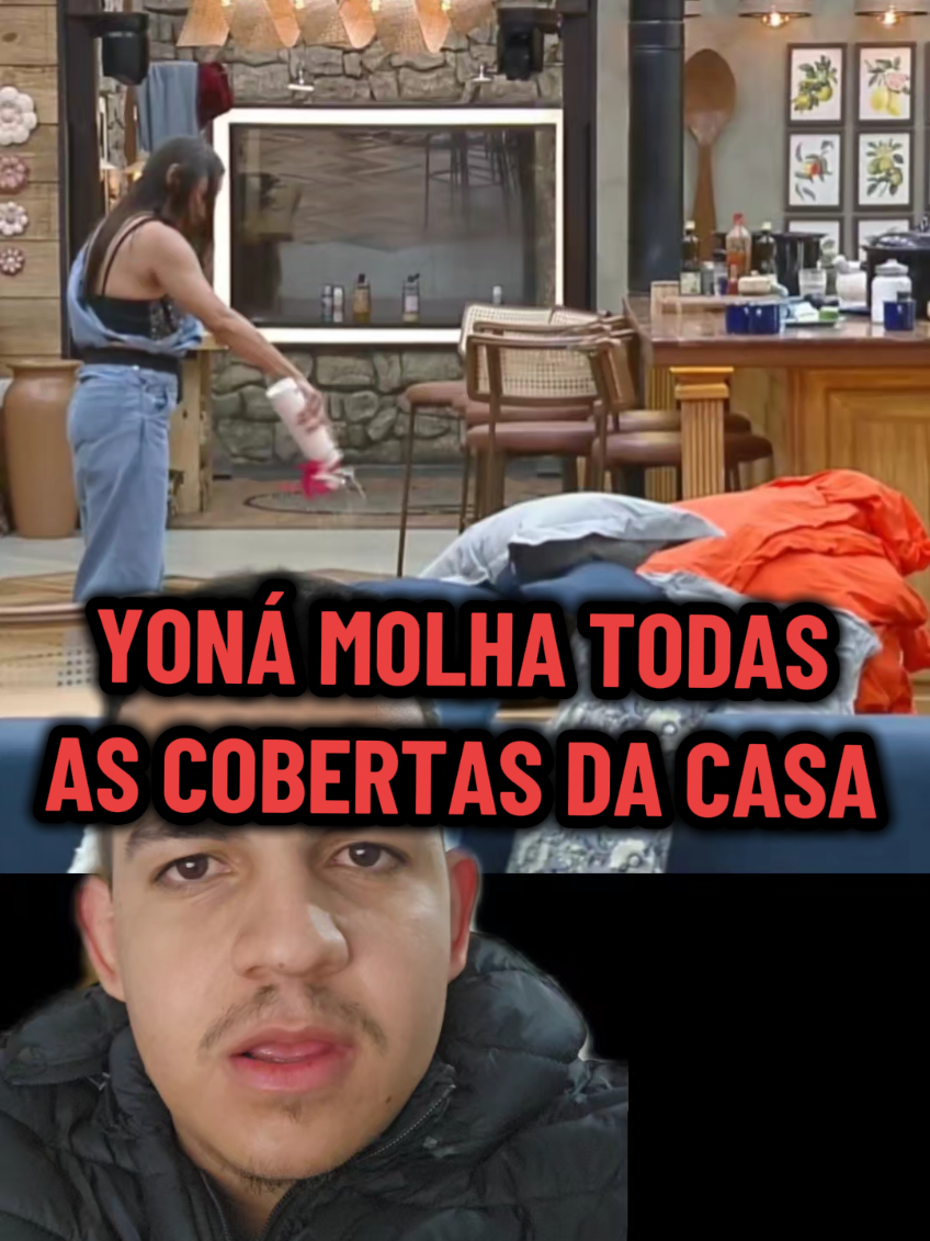 Agora! Yoná molha todas os edredons das camas de A Fazenda 17 e pode ser expulsa do reality