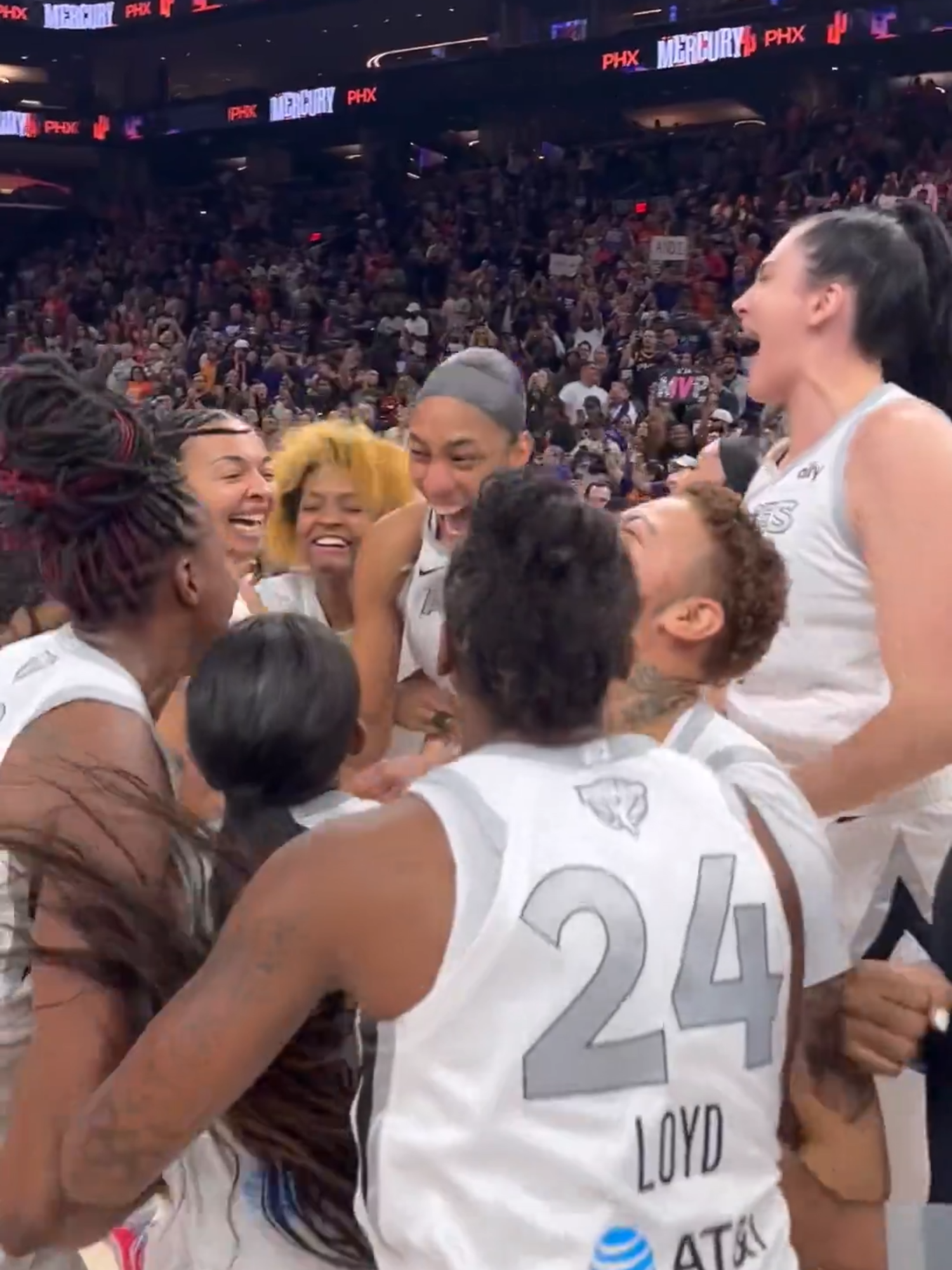 THEY'VE DONE IT. 🔥 THE @lvaces SWEEP THE @phoenixmercury TO WIN THE WNBA CHAMPIONSHIP!!!! [via @wnba]
