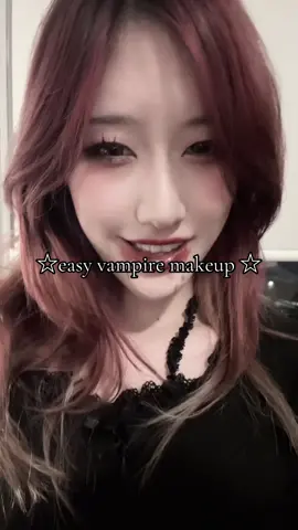 i didnt have fake blood… 🥲 #fyp #halloweenmakeup #vampiremakeup #makeuptutorial #costumeideas 