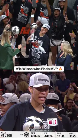 What a year for A’ja Wilson 🏆 #ajawilson #lasvegasaces #WNBA #basketball #MVP