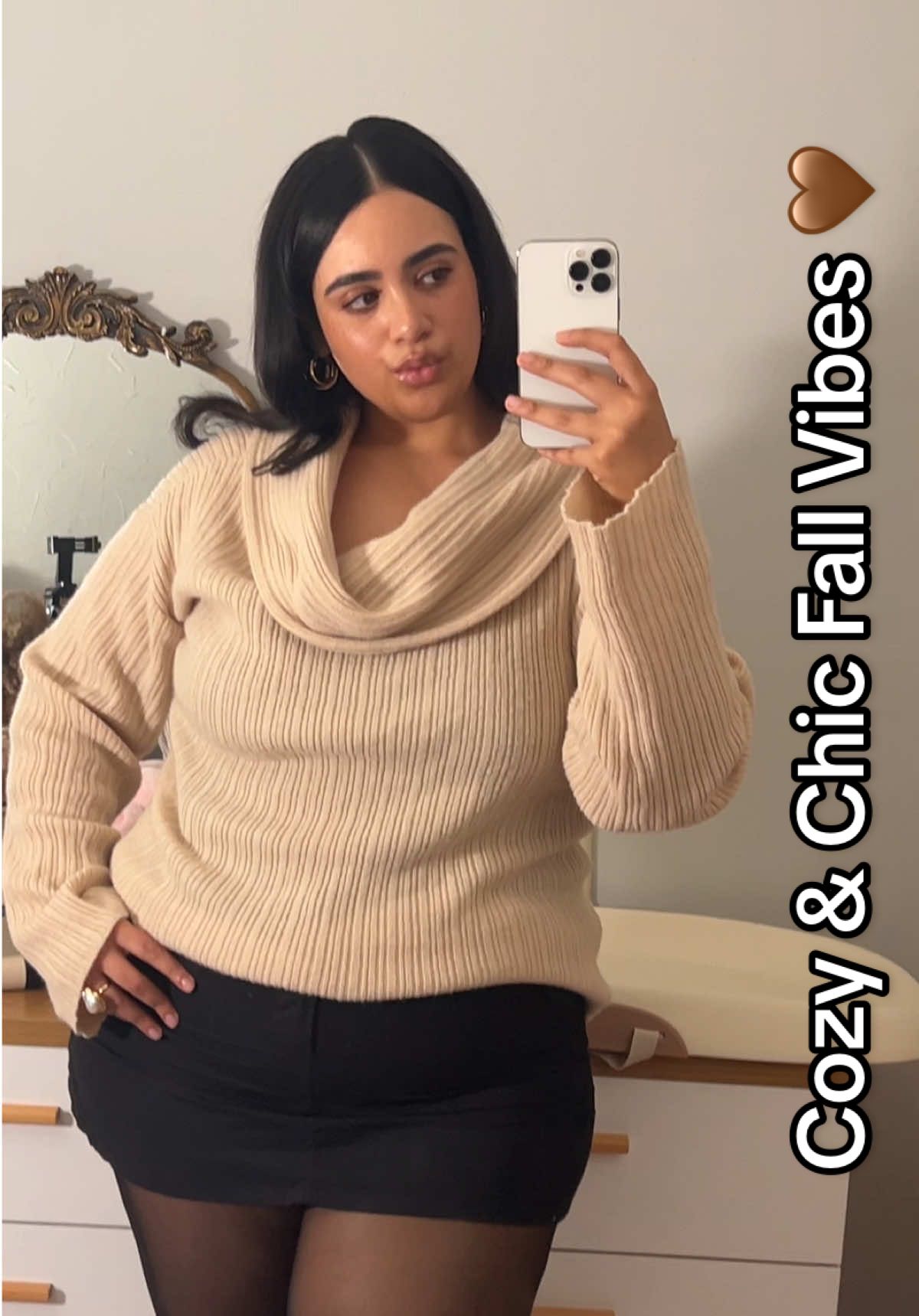 This off-shoulder sweater is giving cozy & chic vibes 🤎 Perfect for fall and winter — soft, flattering, and easy to style for any day out 🍂 #FallOutfit #CozyStyle #FallFashion #TikTokShopFallDealsForYou #FallFestival 