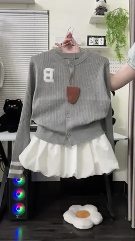 Áo cardigan Dệt Kim Dài Tay QC #xh 