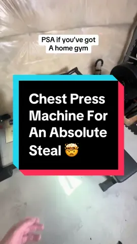 Chest Press Machine for home gym #tiktokshopfinds #chestpress #homegymideas #homegymequipment #homegymlife 