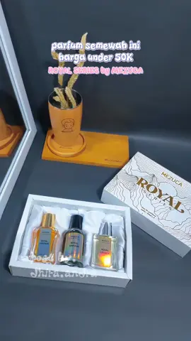 parfum mewah isi 3 botol harga under 50k??? hmmm.... #parfum #parfumviral #mezucaparfum #royalseriesparfum #guncang1010 