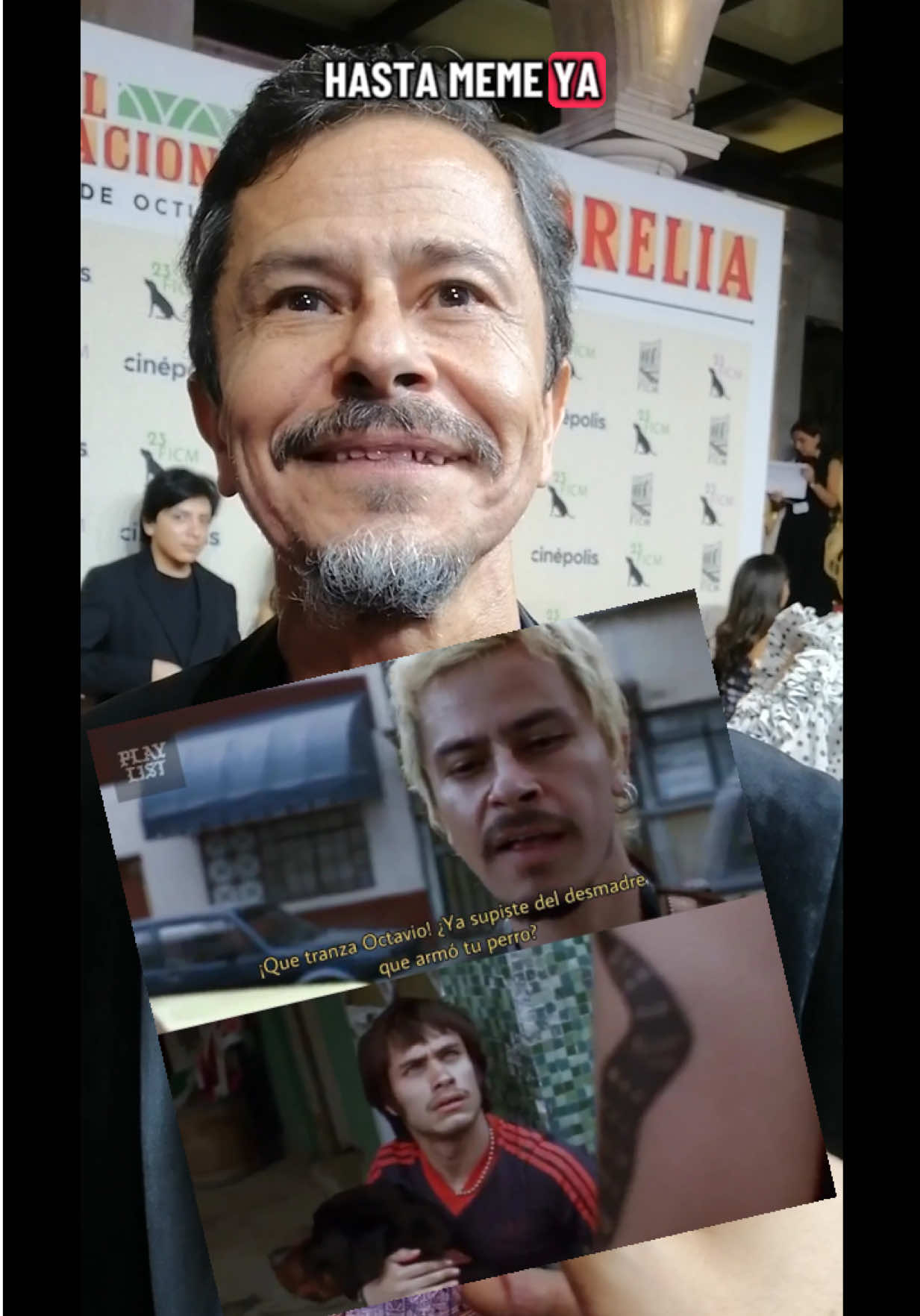 Gustavo Sánchez Parra, de #AmoresPerros habla del impacto de la película a 25 años de su estreno... Y del meme 😅🤭 #ficm2025 #filmtok #festivaldecinedemorelia #Cinescopia 