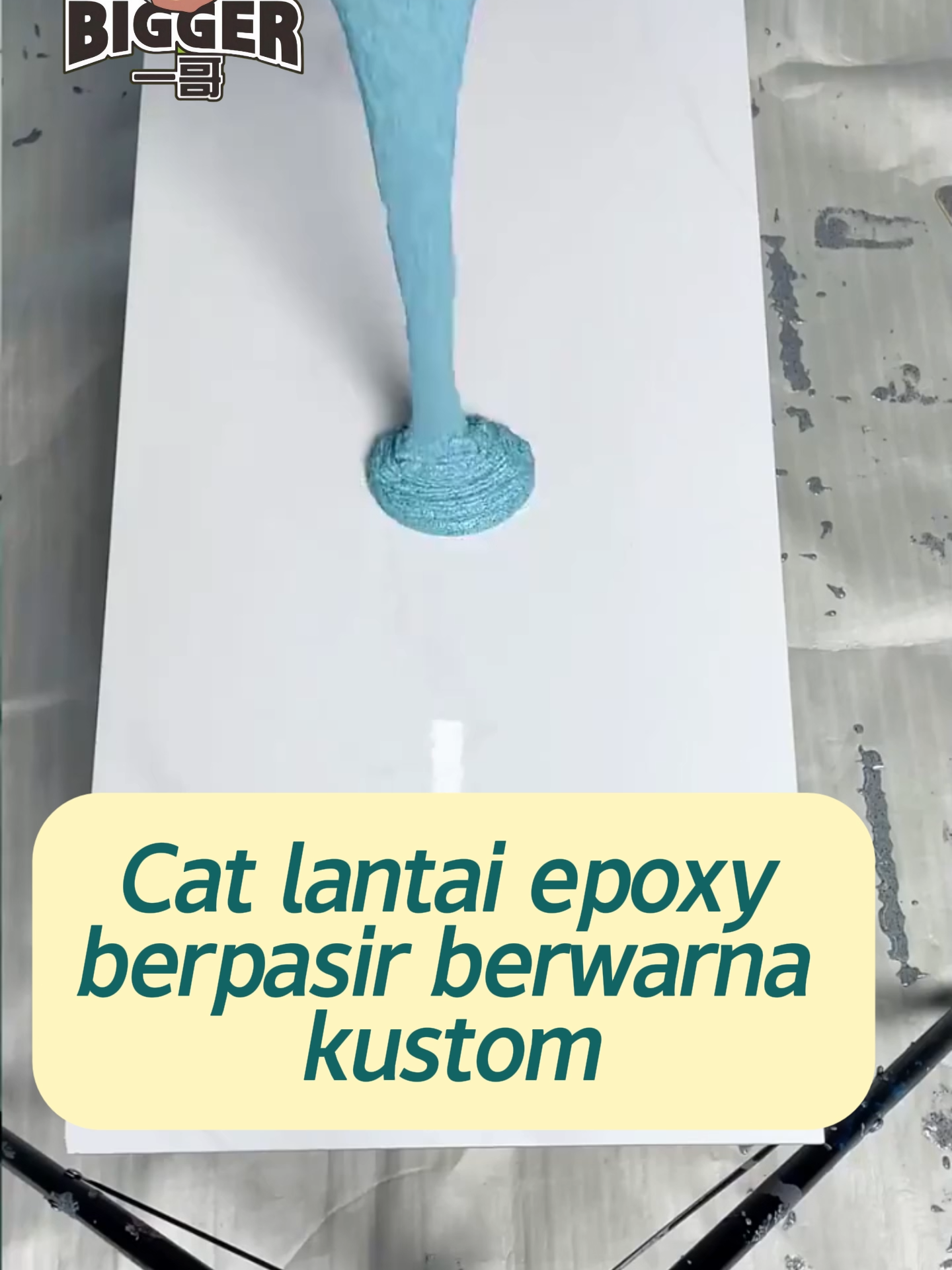 Cat lantai epoxy berpasir berwarna kustom##epoxy  #lantaiepoxy #lantai #Industri #OEM #paint #coating #warnacatepoxy #catlantaiberpasir #epoxyclearcampurpasir #contohlantaiepoxy #Pelapis #Pelapislantai #catlantaipasirberwarna #resinwashedstonestcatherine