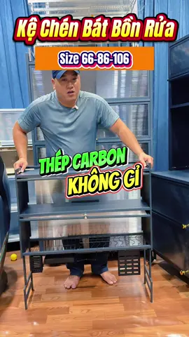 Kệ đựng chén bát trên bồn rửa chất liệu thép carbon không hoen gỉ sủ dụng lâu bền #kechen #kedungchenbat #kechenbatdanang #kechen2tang #dogiadung 