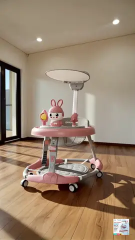 Caption & Hashtag SEO: Baby walker boleh laras dengan pemegang dan pelindung matahari reka bentuk kukuh dari aloi aluminium siap mainan interaktif sesuai untuk bayi 1 hingga 5 tahun cepat beli sebelum stok habis #babywalker #walkerbayi #alatbayi #barangbaby #fypmalaysia 