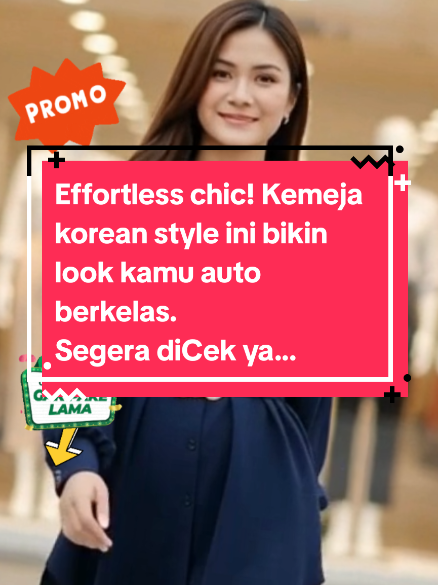 Effortless chic! Kemeja korean style ini bikin look kamu auto berkelas. Potongannya unik, ditambah sabuk yang bikin siluet pinggang terlihat langsing! Langsung klik keranjang kuning! #kemejamurah #kemejawanita #kemejakekinian #outfitkantor #tiktokshopindonesia 
