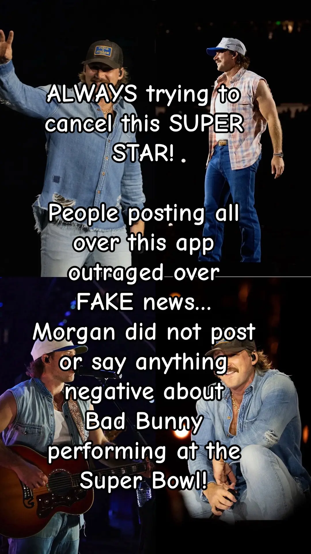 #morganwallen #badbunny #SuperBowl @morganwallen 