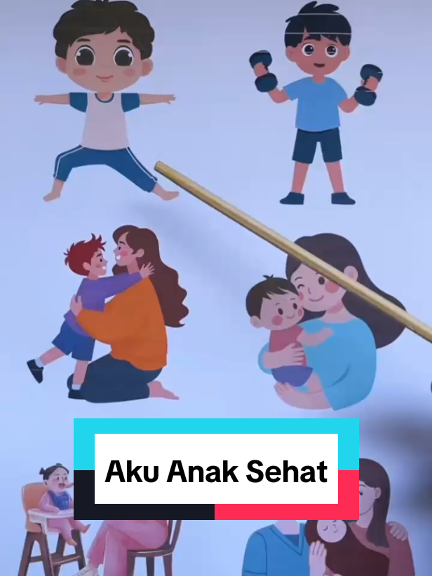 Aku anak sehat tubuhku kuat  #anaktk #tubuhsehat #anakanak #laguanak #ibu 