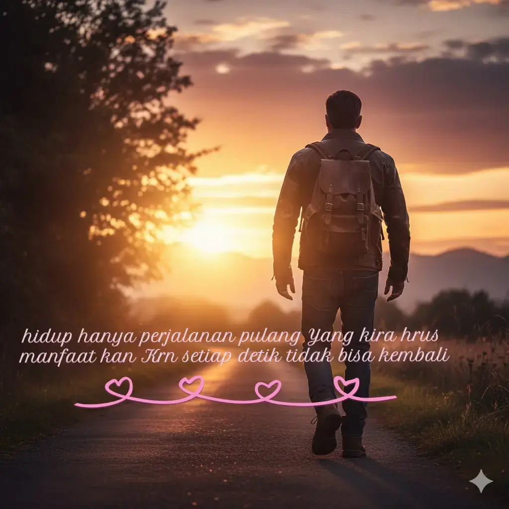 Hidup ini adalah perjalanan pulang. Kita hanya singgah sebentar di dunia, untuk belajar, memberi, dan menyadari. Manfaatkanlah setiap detik, karena waktu tidak akan pernah kembali. Yang tersisa hanyalah jejak kebaikan dan hati yang bersih saat kembali #KebijaksanaanBatin  #DhammaIndonesia  #RenunganBatin  #RenunganBatin  #MeditasiKesadaran 