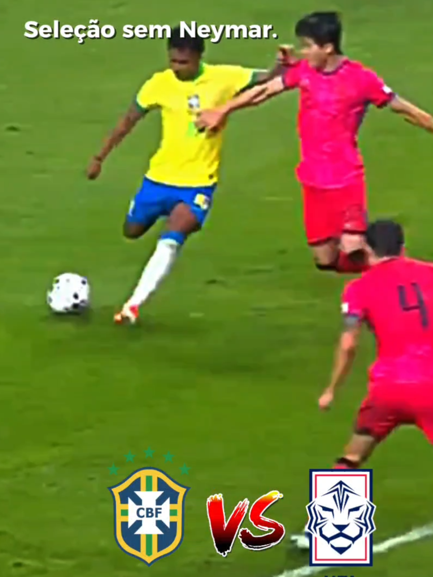 A seleção não precisa mais do neymar...  Brasil 5 x 0 Coréia do Sul.#selecaobrasileira #tiktokesportes