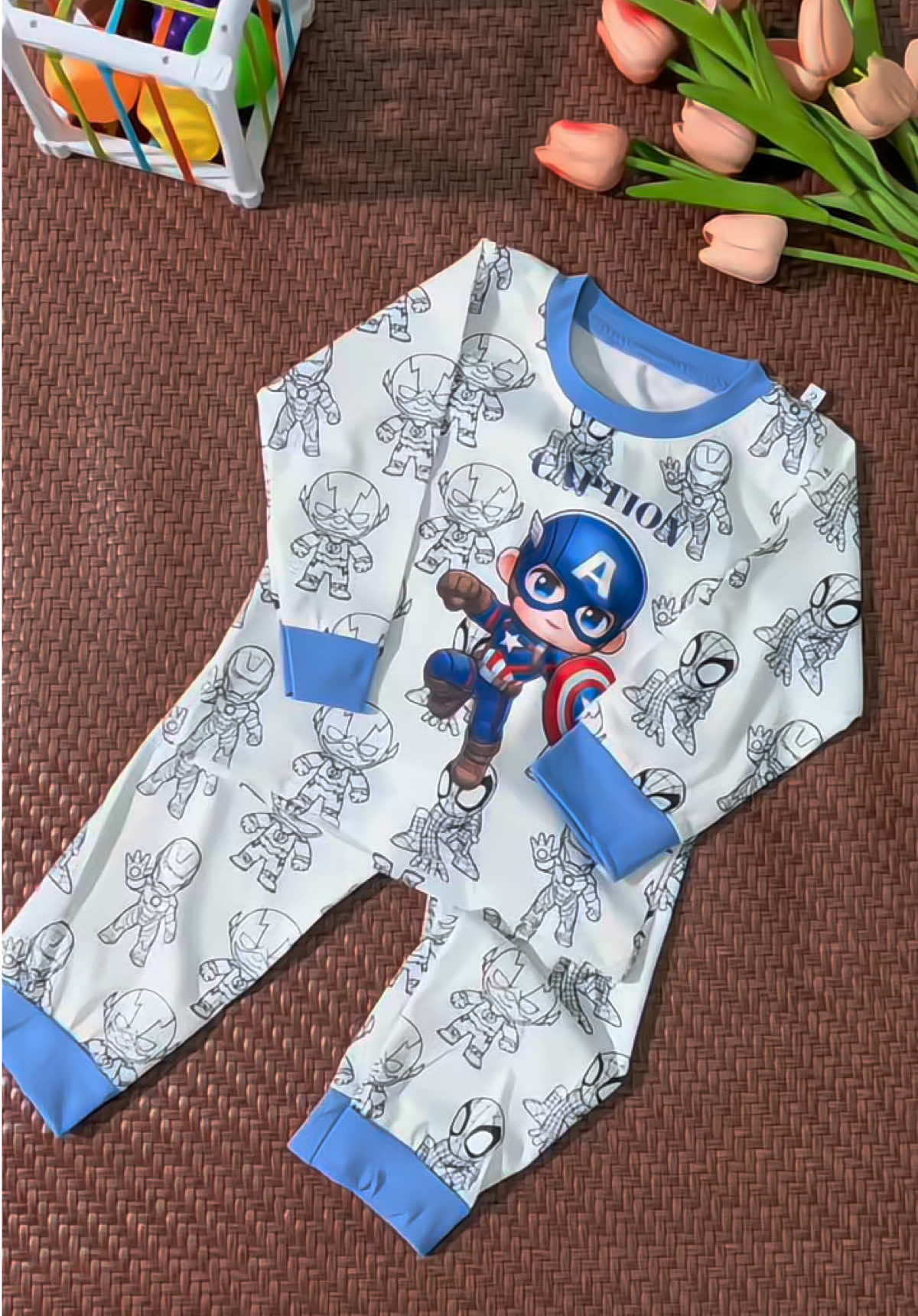 Set siêu anh hùng cho bé 8-18kg. Chất thun cotton mềm mát#tiemnhagau203 #quanaotreem #xuhuong #bosieuanhhungchobe 