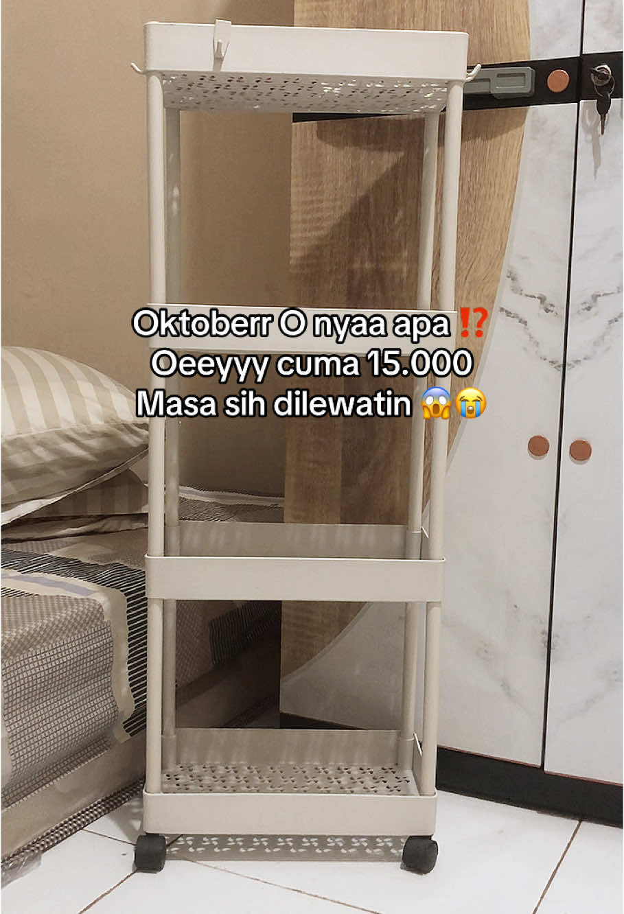Cuma 15rb sudah dapat rak sebagus ini 😱🥰 #rak #raksusun #rakserbaguna 