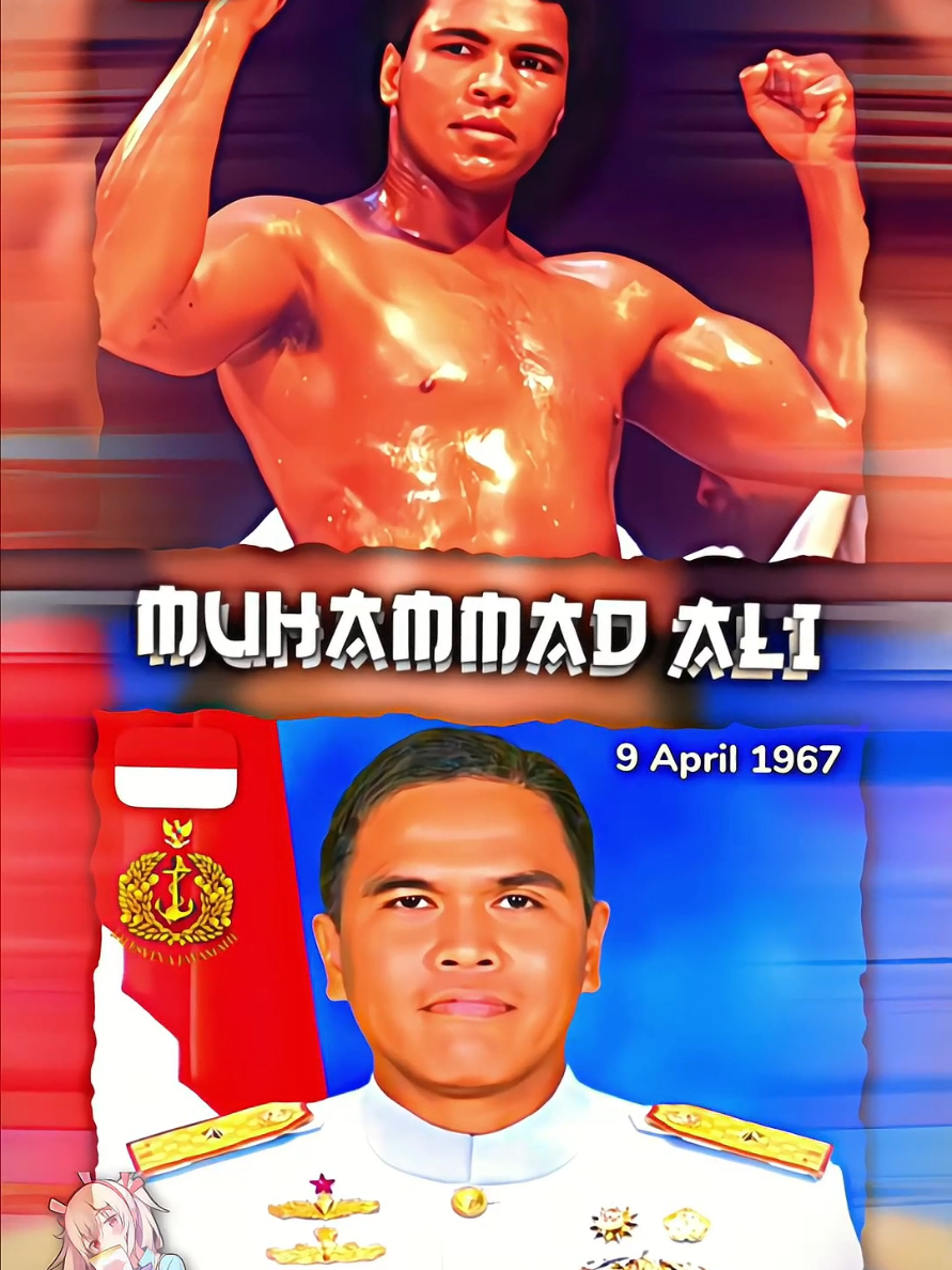 𝐌𝐮𝐡𝐚𝐦𝐦𝐚𝐝 + 𝐀𝐥𝐢🔥🔥🔥 Ketika dua nama yang melegenda dikalangan umat 𝗜𝘀𝗹𝗮𝗺 dan dunia dijadikan satu nama yang memiliki pengaruh besar pada ruang lingkup Internasional. 𝐌𝐮𝐡𝐚𝐦𝐦𝐚𝐝 𝐀𝐥𝐢 (lahir 9 April 1967) adalah seorang perwira tinggi 𝗧𝗡𝗜 𝗔𝗻𝗴𝗸𝗮𝘁𝗮𝗻 𝗟𝗮𝘂𝘁 yang menjabat 𝗞𝗲𝗽𝗮𝗹𝗮 𝗦𝘁𝗮𝗳 𝗧𝗡𝗜 𝗔𝗻𝗴𝗸𝗮𝘁𝗮𝗻 𝗟𝗮𝘂𝘁 sejak 28 Desember 2022. Ia adalah lulusan 𝗔𝗸𝗮𝗱𝗲𝗺𝗶 𝗔𝗻𝗴𝗸𝗮𝘁𝗮𝗻 𝗟𝗮𝘂𝘁 (𝗔𝗔𝗟) tahun 1989. 𝐀𝐥𝐢, tercatat pernah menduduki sejumlah jabatan penting. Dia adalah mantan ajudan 𝗪𝗮𝗸𝗶𝗹 𝗣𝗿𝗲𝘀𝗶𝗱𝗲𝗻 𝗥𝗜 𝐁𝐮𝐝𝐢𝐨𝐧𝐨. Dia kemudian menjabat Kasguskamlabar, Pati Sahli Kasal Bidang Ekojemen, Staf Khusus Kasal, Danguskamlabar, Waasrena Kasal, Gubernur 𝗔𝗔𝗟, Koorsahli Kasal, Pangkoarmada I, Asrena Kasal, Pangkogabwilhan I dan terakhir sebagai 𝗞𝗲𝗽𝗮𝗹𝗮 𝗦𝘁𝗮𝗳 𝗧𝗡𝗜 𝗔𝗻𝗴𝗸𝗮𝘁𝗮𝗻 𝗟𝗮𝘂𝘁. Ia juga aktif mengikuti simposium serta seminar nasional dan internasional di berbagai negara seperti 𝗔𝗺𝗲𝗿𝗶𝗸𝗮 𝗦𝗲𝗿𝗶𝗸𝗮𝘁, 𝗦𝗶𝗻𝗴𝗮𝗽𝘂𝗿𝗮, 𝗠𝗮𝗹𝗮𝘆𝘀𝗶𝗮, 𝗦𝗿𝗶 𝗟𝗮𝗻𝗸𝗮, 𝗞𝗼𝗿𝗲𝗮 𝗦𝗲𝗹𝗲𝘁𝗮𝗻, 𝗕𝗮𝗻𝗴𝗹𝗮𝗱𝗲𝘀𝗵, dan lain-lain. 𝐀𝐥𝐢 memiliki seorang istri bernama 𝐅𝐞𝐫𝐚 dan dua orang anak bernama 𝐌𝐮𝐡𝐚𝐦𝐦𝐚𝐝 𝐀𝐭𝐡𝐚 𝐑𝐚𝐟𝐥𝐢 𝐒𝐚𝐥𝐚𝐝𝐢𝐧 dan 𝐌𝐮𝐡𝐚𝐦𝐦𝐚𝐝 𝐀𝐳𝐤𝐚 𝐄𝐯𝐚𝐧 𝐎𝐦𝐚𝐫. ━──────────━ 𝐌𝐮𝐡𝐚𝐦𝐦𝐚𝐝 𝐀𝐥𝐢 (nama lahir 𝐂𝐚𝐬𝐬𝐢𝐮𝐬 𝐌𝐚𝐫𝐜𝐞𝐥𝐥𝐮𝐬 𝐂𝐥𝐚𝐲, 𝐉𝐫; 17 Januari 1942 – 3 Juni 2016) adalah mantan petinju profesional asal 𝗔𝗺𝗲𝗿𝗶𝗸𝗮 𝗦𝗲𝗿𝗶𝗸𝗮𝘁. Ia dikenal secara luas sebagai salah satu tokoh olahraga yang paling penting dan terkenal dari abad ke-20. Dari awal kariernya, 𝐀𝐥𝐢 dikenal sebagai sosok inspiratif, kontroversial, dan berpengaruh baik di dalam maupun di luar ring. Clay lahir di 𝗟𝗼𝘂𝗶𝘀𝘃𝗶𝗹𝗹𝗲, 𝗞𝗲𝗻𝘁𝘂𝗰𝗸𝘆, 𝗔𝗺𝗲𝗿𝗶𝗸𝗮 𝗦𝗲𝗿𝗶𝗸𝗮𝘁 dan mulai berlatih tinju pada usia 12 tahun. Pada usia 22 tahun, ia telah merebut gelar juara dunia tinju kelas berat dari 𝐒𝐨𝐧𝐧𝐲 𝐋𝐢𝐬𝐭𝐨𝐧 dalam pertarungan pada tahun 1964. Tidak lama setelah itu, Clay memeluk agama 𝗜𝘀𝗹𝗮𝗺 dan mengubah namanya menjadi 𝐌𝐮𝐡𝐚𝐦𝐦𝐚𝐝 𝐀𝐥𝐢, serta memberikan pesan kebanggaan ras untuk 𝗔𝗳𝗿𝗶𝗸𝗮 𝗔𝗺𝗲𝗿𝗶𝗸𝗮 serta perlawanan terhadap dominasi putih selama 𝗚𝗲𝗿𝗮𝗸𝗮𝗻 𝗛𝗮𝗸-𝗛𝗮𝗸 𝗦𝗶𝗽𝗶𝗹 𝗔𝗳𝗿𝗶𝗸𝗮-𝗔𝗺𝗲𝗿𝗶𝗸𝗮 tahun 1960-an. Pada tahun 1966, dua tahun setelah memenangkan gelar kelas berat, 𝐀𝐥𝐢 menolak ikut wajib militer untuk Pasukan Militer 𝗔𝗺𝗲𝗿𝗶𝗸𝗮 𝗦𝗲𝗿𝗶𝗸𝗮𝘁, serta menentang keterlibatan 𝗔𝗺𝗲𝗿𝗶𝗸𝗮 dalam Perang 𝗩𝗶𝗲𝘁𝗻𝗮𝗺. 𝐀𝐥𝐢 kemudian diskors dan gelar juaranya dicabut oleh Komisi Tinju. Pada saat itu, ia tidak bisa bertarung sama sekali selama hampir empat tahun dan kehilangan kinerja puncaknya sebagai seorang atlet tinju kelas berat. Ia berhasil mengajukan banding kepada 𝗠𝗮𝗵𝗸𝗮𝗺𝗮𝗵 𝗔𝗴𝘂𝗻𝗴 𝗔𝗺𝗲𝗿𝗶𝗸𝗮 untuk membalikkan hukumannya pada tahun 1971. Hingga saat ini, 𝐀𝐥𝐢 merupakan satu-satunya juara dunia kelas berat sebanyak tiga kali; ia memenangkan gelar tersebut pada tahun 1964, 1974, dan 1978. Ia dijuluki sebagai 