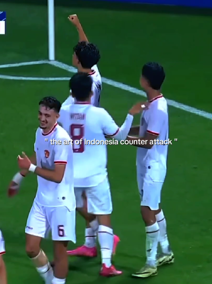 the art of Indonesia counter attack🤩💯 #footballtiktok #soccertiktok #timnasindonesia #counterattack #fypage 