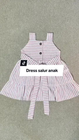 Aaaaa gemashnya😍💗🤏🏻✨#dreesanak #gaunanak #stripe #dresssalur #outfitanakcewek 