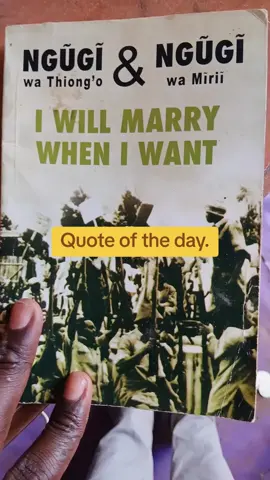 #bookclubtiktok #ngungiwathiongo #iwillmarrywheniwant #africanauthors #kenyabooks 