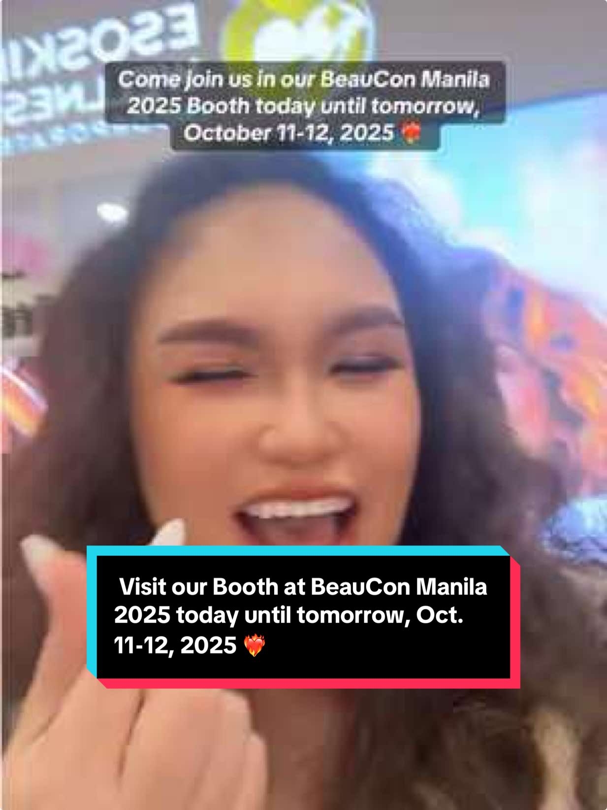 Come join and visit our booth at BeauCon Manila this October 11-12, 2025 at SM Megamall Megatrade Hall 2❤️‍🔥 Madami kami exciting prizes and promos and pa-gamss for everyone😍 Don’t miss it! 😍