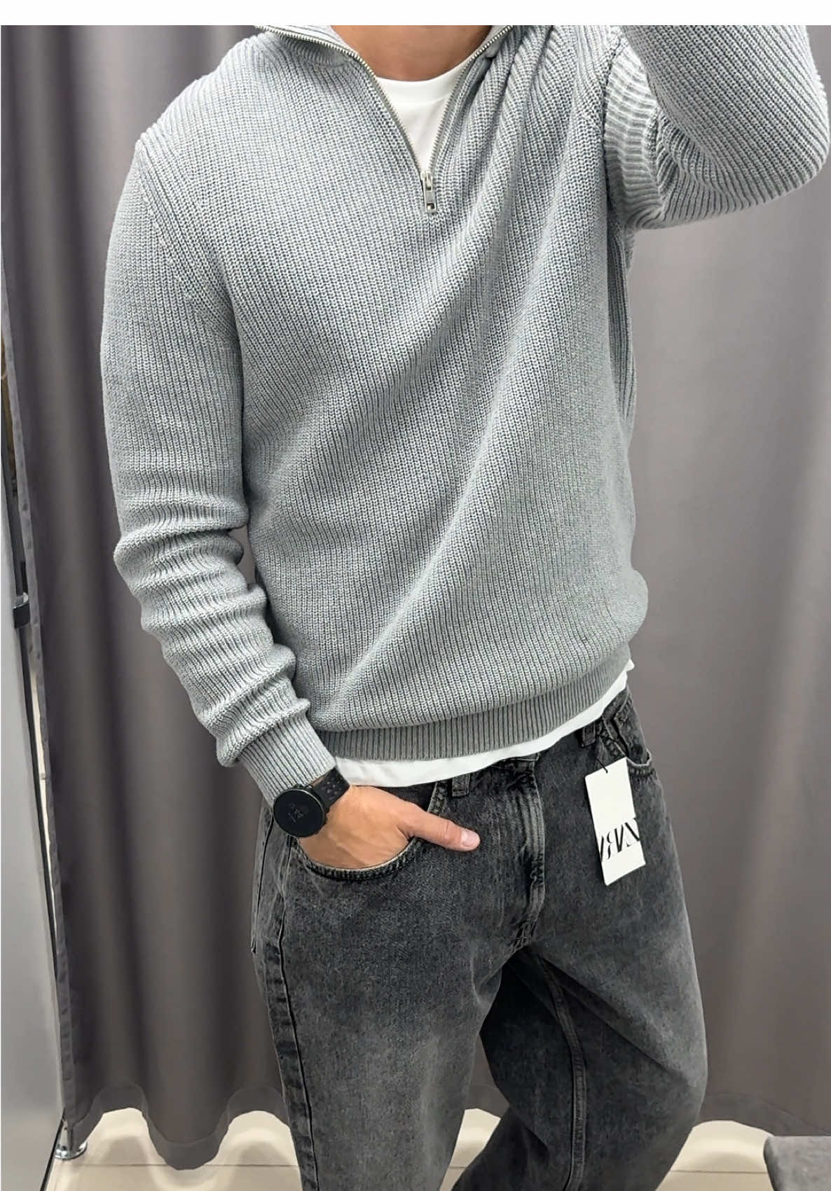 ✔️1649 грн Джинси ZARA baggy fit розміри 30 31 32 34 36 art.4048/400 ✔️2289 грн Джемпер ZARA на блискавці розміри M L XL  art.3332/300 #zaraoutfits #zarastyle 