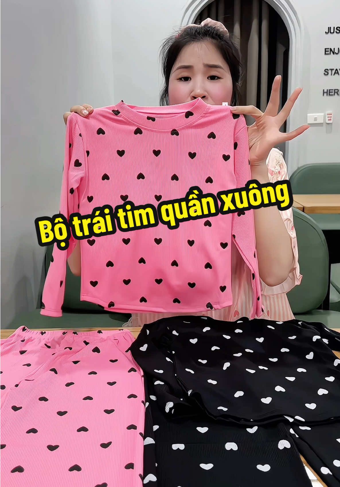 Bộ thu đông in hình trái tim cho bé #thoitrangtreem #thanhtamkids #dothudongchobe #dobochobe giá có thể thay đổi 