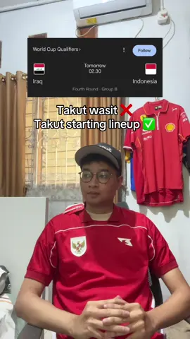 seketika lebih takut liat lineup🙂 #timnasindonesia #timnasday #irak 