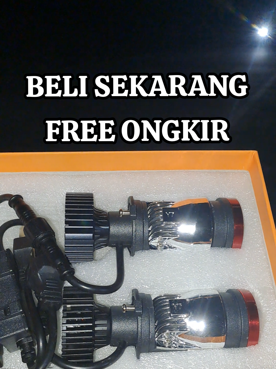 ZACRO Y7D H4 LAMPU PROJIE BILED MINI SUPER TERANG LAMPU MOTOR ATAU MOBIL PROMO MURAH CHECKOUT DI KERANJANG KUNING #WIBGAJIAN #biledprojector #biled 