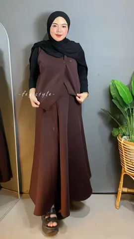 Nemu one set yang nyaman buat bumil 😍 #outfitinspo #oneset #bumiloutfit #onesetvest #setelanrok 