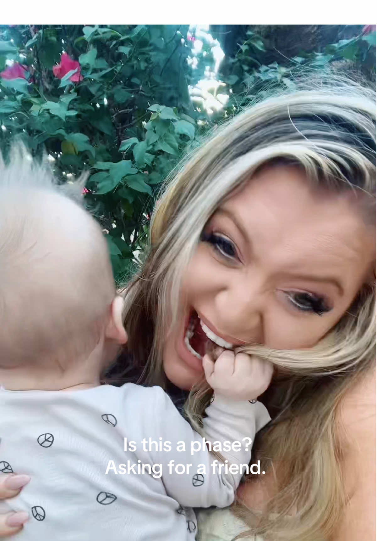 He doesn’t like teethers or baby toys. He likes my hair, daddy’s beard, puppy’s tail, brother’s neck hair… it’s literally an hourly battle. This is a thing right? #relatable #momlife #MomsofTikTok #mom #baby 