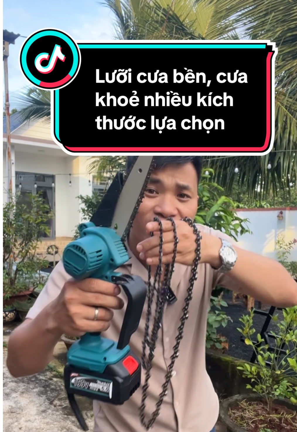 Cưa nhanh, lưỡi bén đỡ tốn sức #ongbonongdanreview #luoicuaxich #luoicuaxichganmaymai #maycuaxich 