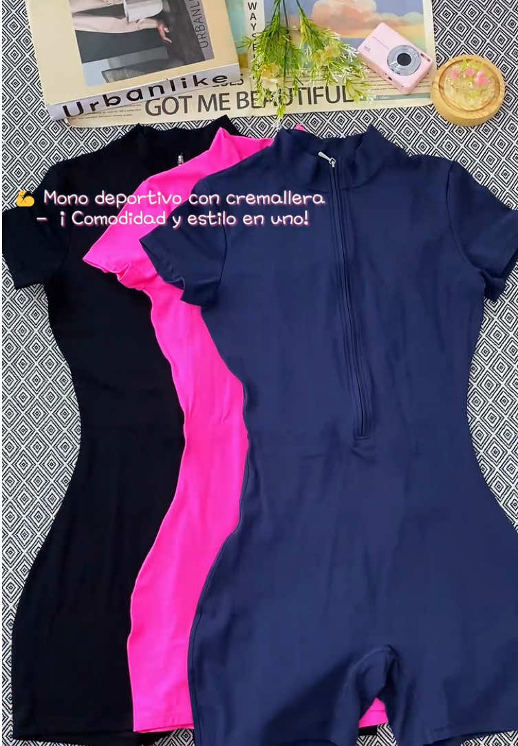 Este mono de yoga con cremallera frontal combina diseño moderno con funcionalidad. Se ajusta perfectamente al cuerpo y te da libertad total de movimiento.#yoga #yogaOutfit #RopaGym   #fyp #Outfit 