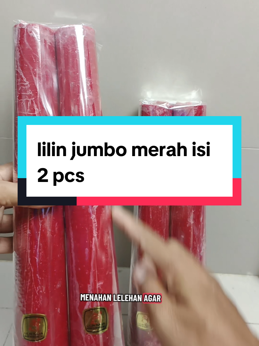 Lilin candle merah jumbo 30cm isi 2 pcs#lilinmerah #Lilin #candles #Najahshoop #Guncangpromo 