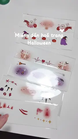 Hình dán Hoá Trang Halloween sticker #review  #xuhuong #trending #viral #fypシ      