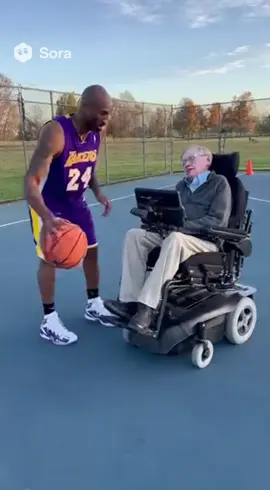 Kobe playing basketball with Stephen Hawking  #fyp #kobe #sora2 #trending #sora 