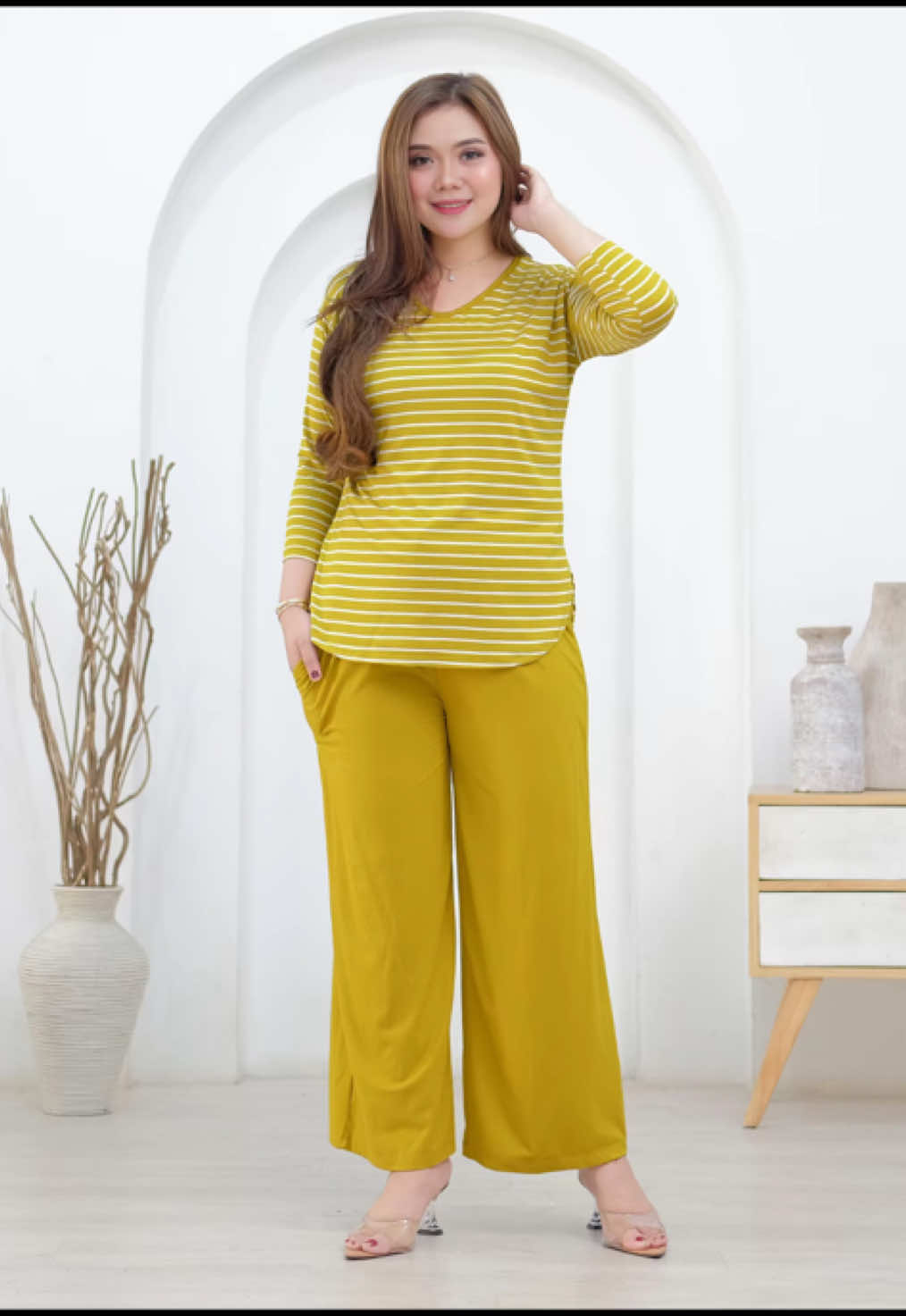 Pp Fashion One Set Kombinasi Setelan Wanita Salur Setcel Kaos Lengan 7/8 Oval#oneset #onesetkekinian #onesetsalur #onesetterbaru #fyp 