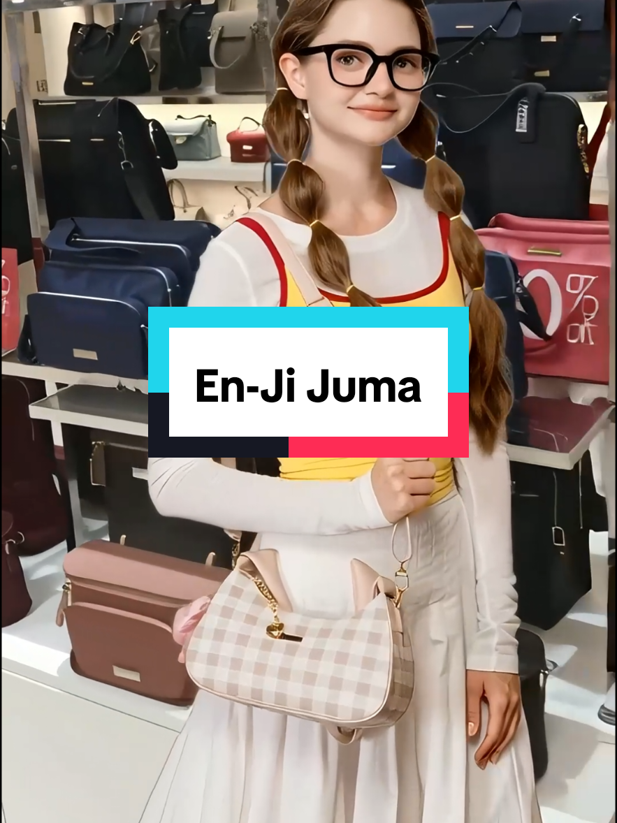 Enji Juma Shoulder Bag Wanita, desainnya yang modern dan feminin. Tas ini memiliki desain motif cetak geometris dan dilengkapi dengan beberapa aksesori yang menarik. #tascantik #taslucu #taswanita #trending #fyp 