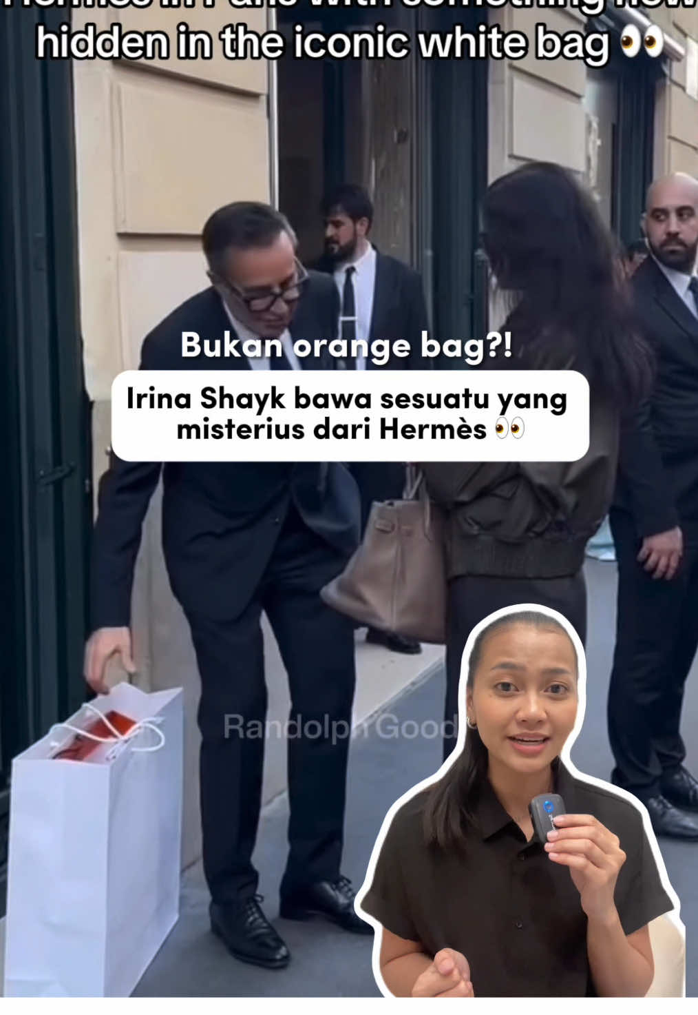 Apa arti paperbag putih di Hermès?🧐 #hermes #hermesbag #irinashayk #luxurybags #luxurynews 