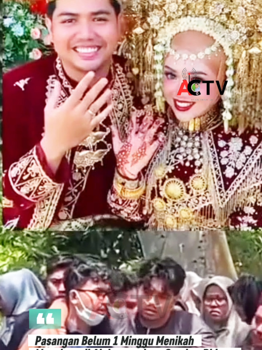 Kejadian tersebut adalah peristiwa tragis yang menimpa sepasang suami istri yang ditemukan tak sadarkan diri di sebuah penginapan di Alahan Panjang, Kabupaten Solok, Sumatera Barat, pada hari Kamis, 9 Oktober 2025 pagi. Berikut adalah ringkasan informasinya:  * Korban: Sepasang suami istri berinisial GK (suami) dan CDN (istri), warga Lubuk Kilangan, Kota Padang, yang baru menikah.  * Lokasi: Penginapan Lake Side di Jorong Galagah, Nagari Alahan Panjang, Kecamatan Lembah Gumanti, Kabupaten Solok.  * Kejadian: Keduanya ditemukan tergeletak tak sadarkan diri di kamar mandi kamar mereka oleh karyawan penginapan saat hendak mengantarkan sarapan.  * Kondisi Korban:    * CDN (Istri) dinyatakan meninggal dunia setibanya di Puskesmas Alahan Panjang.    * GK (Suami) ditemukan dalam kondisi kritis dan dirujuk untuk perawatan intensif di rumah sakit (kemudian dilaporkan sadar dan sempat menghadiri pemakaman istrinya).  * Dugaan Penyebab: Polisi masih melakukan penyelidikan untuk memastikan penyebab pasti. Namun, dugaan kuat dari hasil pemeriksaan awal tim medis dan keterangan keluarga adalah keracunan gas karbon monoksida (CO) yang kemungkinan berasal dari pemanas air (water heater) yang digunakan di kamar mandi.  * Status Kasus: Kasus ini masih dalam penyelidikan pihak kepolisian (Polres Solok), dan pihak keluarga korban bisa mengajukan permohonan autopsi jika ingin mengetahui penyebab kematian secara pasti. Peristiwa ini menjadi sorotan karena kedua korban adalah pasangan pengantin baru yang sedang menjalani bulan madu. #fyp #beritaviral #beritaterkini #beritaindonesia #sumaterabarat 
