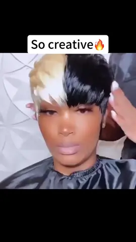 So creative 🔥 #hairbundles #haircut #twotonehair #hairinspo #blackgirlmagic #fypシ゚viral #fypage #explorepage✨ 