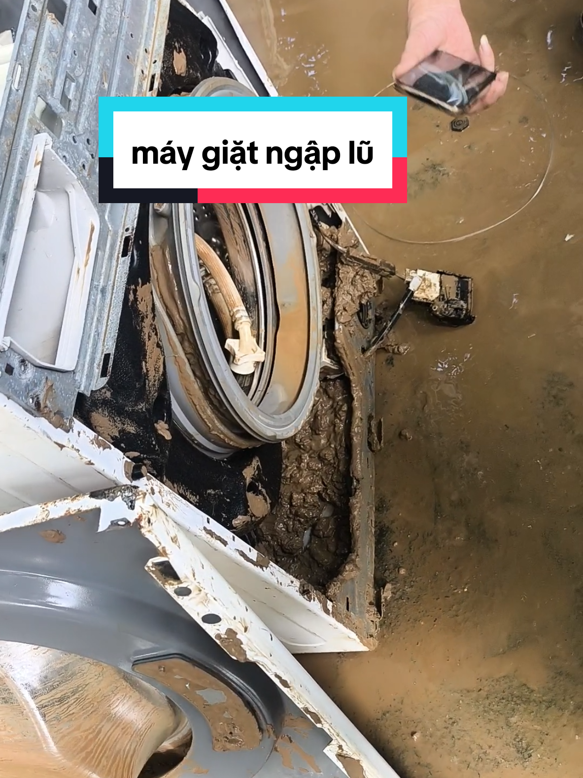 các bác có tin là em sẽ hồi sinh được con máy giặt bị ngập nước do mưa lũ ở hà giang k ạ