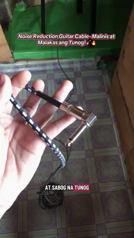 Matibay, braided, at noise reduction guitar cable. Perfect sa electric guitar, bass, o mixer! Available sa 3m at 5m pa!😍🔥 #guitarcable #guitarcablewire #noisereduction #guitarist #guitartok 