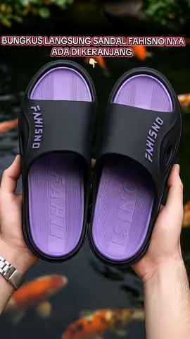 Sandal selop pria sandal FAHISNO, sandal kekinian 2025 gaya korea. sandal anti selip, tebal dan empuk.  #sandal #sandalselop #sandalpria #sandalviral 