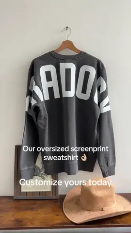 Let’s make the trending big bold lettering sweatshirts…